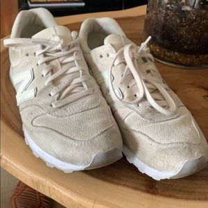 New balance cream shoe